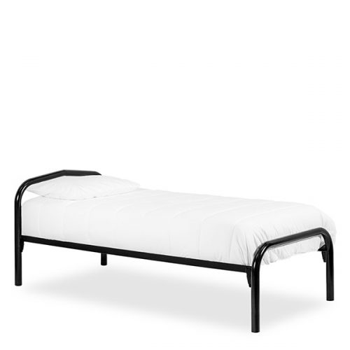 Black metal single kids bed by Hypersonic Industries Australia