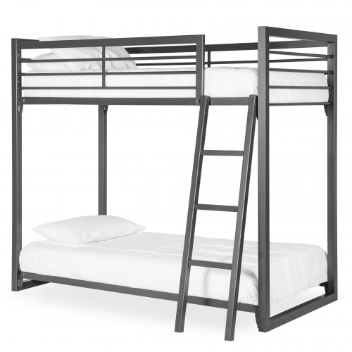 Nash grey steel frame bunk bed by Hypersonic Industries Australia