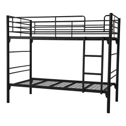 Hypersonic commercial grade steel bunk metal bunk bed with ladder perfect for kids rooms or hostel bunks