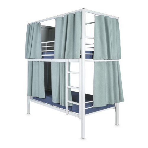 Nomad Privacy Commercial Bunk Bed One End Curtains